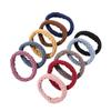 High Stretch Rubber Band Banda de cabelo das mulheres Rough Horsetail Seamless Head Rope Mulheres simples coreano-estilo durável Cabelo Corda Capa de couro