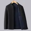 Jaqueta Versátil para Meia-Idade Masculina Casual de Negócios Roupa de Pai Primavera e Outono Jaqueta de Alta Qualidade Jaqueta Roupa Formal Mais Vendida Mesmo Estilo