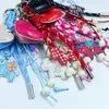 Huayang Corazón de Cuero + Colgante de Caballo Pequeño Charms DIY para Bolsos Adornos de Cuero PU Llavero Cordón Caballo Pequeño Tejido