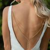 Amazon Fashion Cadena de Espalda con Borlas Multicapa Europea y Americana Bikini de Playa Sexy Cadena para el Cuerpo Femenina