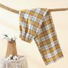 Pantalones Casuales de Algodón Puro Cepillado a Cuadros para Parejas, Finos para Primavera, Otoño y Verano, Aspecto Adelgazante Casual, Pantalones Rectos que se Pueden Usar Afuera