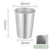 2023 Amazon Taza de acero inoxidable 304 taza rizada taza de café taza de cerveza camping al aire libre barbacoa taza camping taza
