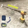 Hélice Motor Fuera de Borda Batería de Litio Portátil Hélice Bote Inflable Bote de Goma Motor Fuera de Borda de Plástico Taladro Eléctrico Remo