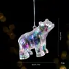 Nuevo Colgante de Copo de Nieve y Alce de Acrílico Colorido para Árbol de Navidad Decoraciones Navideñas DIY Adornos para Colgar en la Ventana