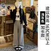 Pantalones de Traje de Lana Engrosada Off-White para Mujer, Nuevos de Otoño e Invierno, de Cintura Alta, Adelgazantes, Holgados, con Caída, Forrados de Felpa, Rectos de Pierna Ancha