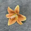 Flor Artificial com Textura de Filme 3D, Cabeça de Flor Lírio para Casamento e Decoração de Casa, Arranjo de Flores, Ornamentos de Flores Artificiais Atacado Transfronteiriço