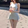 Vestido de Lã Bico de Peixe Elegante para Primavera e Verão, Feminino Puro Estilo Coreano, Estilo Puro Desejo, Molda o Corpo, Slim Fit, Cintura Marcada