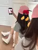 Gorra de Béisbol con Trasero de Mickey Amarillo Leche Linda Cara de Mujer Diseño de Visera Pequeña Gorra Versátil