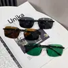 Gafas de Sol Estilo Nuevo, El Estilo Más Popular de Douyin, Gafas Sin Montura de Borde Cortado, Lentes Especiales Anti-UV para Hombre para Conducir y Pescar, Modernas