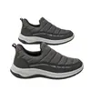Sapatos Esportivos Masculinos HuiLi 2026 Novo Estilo Superfície de Couro Sapatos Casuais para Caminhada Antiderrapante Slip-on Sapatos para Pai