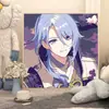 Genshin Impact Pintura al Óleo Digital DIY Dios del Agua Furina Animación Bidimensional Periférico Caricatura Pintura Decorativa Pintada a Mano Venta al por Mayor