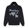 Sudadera con capucha de terciopelo Bpm con estampado de letras Broken Planet, holgada, casual, para hombre y mujer, moderna, otoño e invierno
