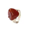 Accesorios Transfronterizos Anillo de Piedra Natural Cruda Piedra Natural Amatista Anillo Chapado en Oro Cristal Irregular Joyería Sencilla