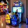 Máquina de Jogo de Direção Simulador Dinâmico de Carro de Corrida para Crianças, Dois Jogadores, Operada por Moeda de Fliperama, Playground Interno para Pais e Filhos, Equipamento Comercial