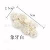 Bai Xi teñido trébol de tres hojas estilo academia dos dimensiones flor de cerezo polvo cristal hebilla hebilla fabricantes venta al por mayor