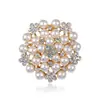 Broche Moda Coreana Incrustaciones de Pedrería Pin de Copo de Nieve Corsage para Mujer Accesorios de Ropa Joyería Al por Mayor Perla