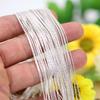 Cadena de Oro Europea y Americana Transfronteriza Hilo de Oro 0.6mm Cadena Hueso de Serpiente Cadena para Joyería DIY Accesorios Se Puede Usar como Cadenas Conservantes de Color Venta al por Mayor