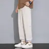 2026 Novo Estilo Seda de Gelo Ultra-Fina Masculina Primavera e Verão Calça Jogger Casual Solta Tendência Versátil para Adolescentes