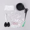 Coloração de cabelo 8 peças Ferramenta Descartável Conjunto de Produtos de Cabelo Tigela de Cozimento Pente Máscara de Orelha Xale Luvas de Pano