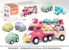 Amazon Remolque de Contenedor de Simulación de Doble Capa Grande Vehículo de Ingeniería Educativo con Sonido y Luz Juego de Coches de Tirar Juguete para Coche Venta al por Mayor