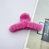 Oufei Le versão coreana do grande clipe de pelúcia de vison outono e inverno parte de trás da cabeça cabelo de coelho clipe de tubarão grampo de cabelo acessórios de cabelo atacado