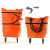 Bolsa de Compras Plegable Nueva y Elegante con Ruedas, Carrito Trolley Ecológico para Uso Doméstico, Carrito Grande para Compras