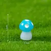 Terrario de musgo, accesorios de resina de hongos brillantes en miniatura, decoraciones DIY para jardinería y paisajismo, adornos de escritorio en miniatura