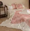 Primavera/Verão 2026 Novo Estilo Princesa Francesa Jacquard Brilhante Popeline Tencel Lenzing Conjunto de Colcha/Cobre-leito de Verão Conjunto de Quatro Peças