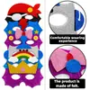Máscara de Brillo Infantil Decoración Fiesta de Cumpleaños Corona Lazo Máscara para Ojos Disfraz de Mascarada Máscara de Robot