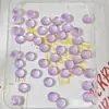 Piezas Faciales de Anillo de Vidrio al por Mayor, Materiales para Incrustar de Pasadores y Adornos para el Cabello Hechos a Mano para DIY, Componentes para Hacer Accesorios Hanfu de Estilo Antiguo