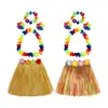 Guirnalda Kaifeng Party Hawaii a Todo Color 40 cm Traje de Falda de Hierba de una Sola Capa Vestido para Vacaciones en la Playa