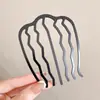 Grampo de Cabelo de Pérola em Forma de U Ferramenta Moderna para Penteado de Coque Despojado Grampo Diário Acessório de Cabelo de Luxo Estilo Coreano Feminino