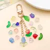 Polvo de Gelatina Vidrio Degradado Pétalos de Tulipán Cuentas Espaciadoras con Cuentas Materiales Pulsera Pendientes DIY Hechos a Mano Accesorios de Joyería