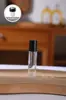 Frasco Roll-on de Vidro Fosco 5ml, Frasco Roll-on Transparente, Frasco para Óleo Essencial, Frasco Reutilizável, Amostra de Viagem, Suporta Impressão de Logo