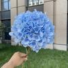 Hortensia artificial de 22 cm de diámetro para decoración del hogar y bodas, venta al por mayor