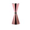 Acero Inoxidable 304 con Escala, Anillo Dorado, Vaso Medidor de Bartending de Doble Cabezal, Anillo Dorado, Medidor de Vino con Anillo Dorado, Vaso de Onzas de Cintura Pequeña