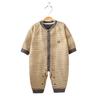 Macacão de Uma Peça para Recém-Nascidos de Primavera, Classe A, Feito de Veludo Alemão, Sem Costura, Roupa de Dormir Base Unissex para Bebês, Macacão para Engatinhar de Bebê
