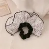 Saia de Chiffon Plissada com Bolinhas Super Fada, Elástico de Cabelo Elegante para Rabo de Cavalo, Faixa de Cabeça Estilo Ballet, Novo Acessório de Cabeça