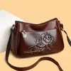 Moda de Verano 2026 Estilo Étnico Chino Bolso Pequeño Cuadrado Cruzado al Hombro Casual para Mujeres de Mediana Edad y Mayores con Elegancia