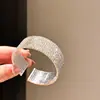 Pulseira Redonda Aberta Multicamadas Europeia e Americana Transfronteiriça Cravejada com Strass, Pulseira de Luxo Leve de Alta Qualidade, Artesanato Pesado, Joia de Personalidade Exagerada para Mulheres