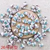 Calcomanía de Corazón de Melocotón Cuentas de Cerámica con Perlas Cuentas de Cerámica Estilo Chino Accesorios Hechos a Mano para DIY Pulsera Accesorios para Collar Material