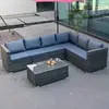 Sofá de Ratán para Exteriores, Impermeable, Protección Solar, Ocio, Silla Doble de Ratán de Hierro Forjado, Juego de Muebles para Exteriores, Balcón, Aire Libre