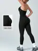 ZORA Bodysuit de Yoga Popular Europeo Halter Espalda Descubierta Melocotón Trasero Pantalón Largo Ropa Deportiva de Fitness Monos