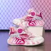 Zapatillas de baloncesto para niños, zapatillas deportivas para niños y niñas, con suela de fricción, nuevas zapatillas de entrenamiento ligeras y transpirables de malla para verano.