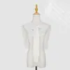 2026 Nuevo Chal Pequeño de Punto de Color Sólido Textura de Nudo de Bambú Cárdigan Exterior Protector de Hombros para Habitación con Aire Acondicionado Chal de Protección Solar para Mujer