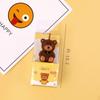 Decoración Popular para Pasteles Oso con Lazo Lindo Vela de Cumpleaños 520 Día de San Valentín Lámpara de Mantequilla Vela Blanca
