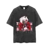 Semillas de comida de Tokio ghouls Ropa de investigación Madera Dorada estudiante de anime camiseta de manga corta hombres y mujeres impresa desgastada ropa de verano t