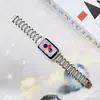 Para Galaxy Fit3 Correa Metálica de Diamante Samsung Fit3 Reloj Correa de Acero Inoxidable con Diamantes en stock