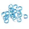 Llavero de anillo de plástico de colores Accesorios para abalorios DIY Colgante de anillo de resorte Gancho de campana Materiales para cadena de teléfono móvil