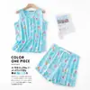 [Dropshipping/Venta al por mayor] Conjunto de pijama de verano para mujer con top de punto de algodón, estampado de dibujos animados, ropa de casa, talla grande